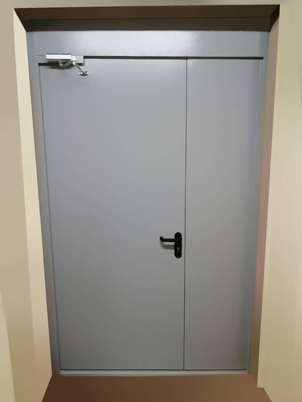 Полуторная дверь с фрамугой